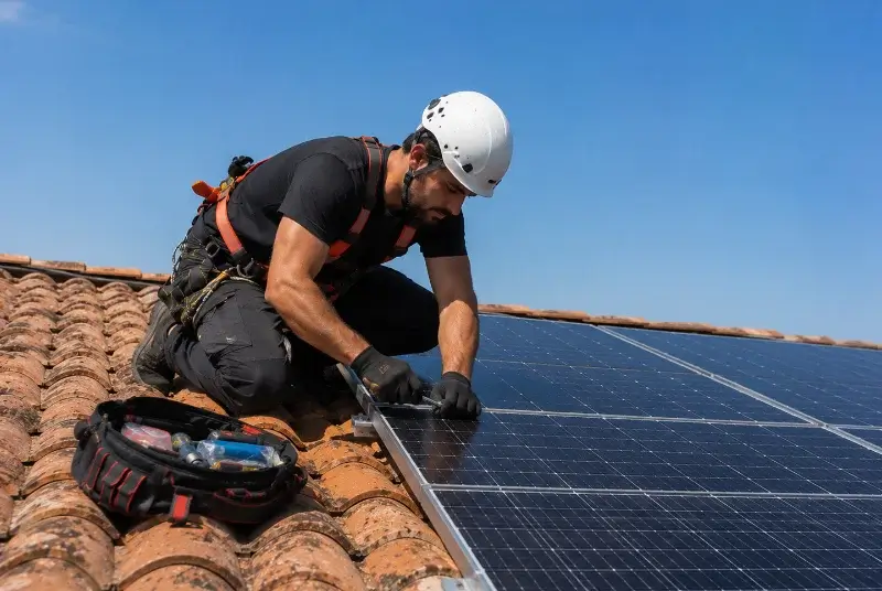 Maintenance et monitoring de panneaux solaires à Essert-Romand